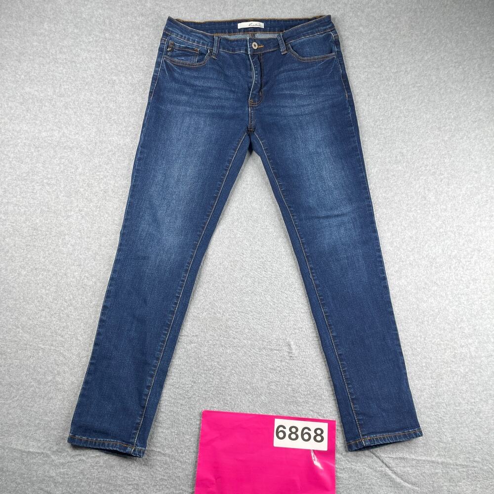 KanCan Denim Jeans Womens Size 30 Waist Ble Distressed Ankle